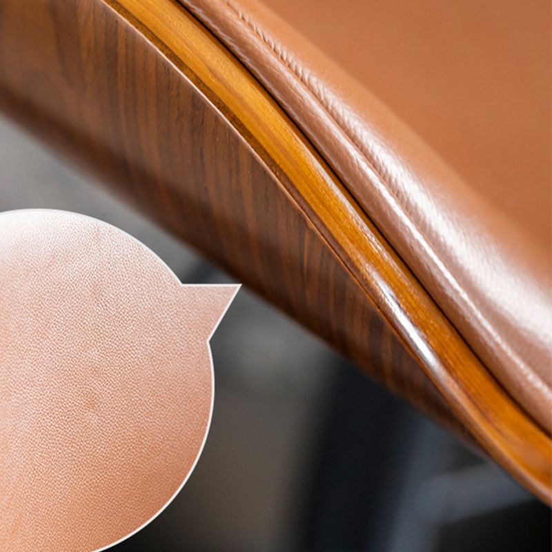 Modern Swivel Footrest Bar Stool Metal Backrest Indoor Counter Stool with Wood Seat