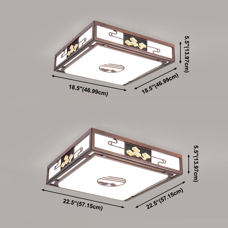 Modern Flushmount Ceiling Lamp 1-Light Living Room Flush Mount Light Fixture with Acrylic Shade