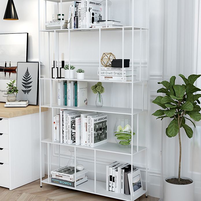 Modern Metal Etagere Bookshelf Vertical Iron Bookshelf for Living Room