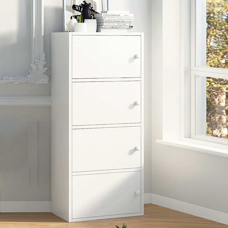 Contemporary Matte Finish Dresser Vertical Wood Storage Chest