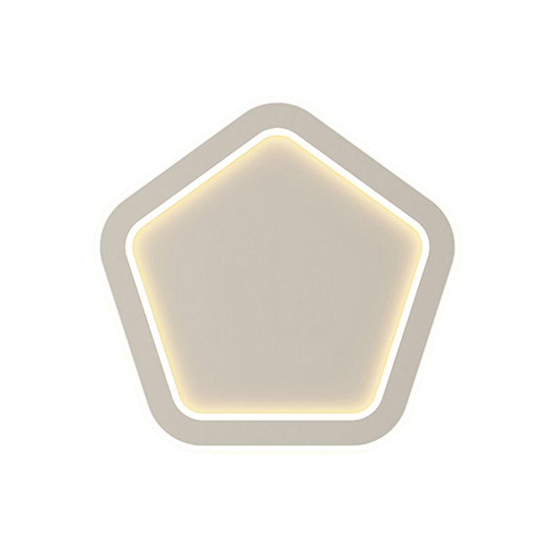 LED Wall Lamp 1-Light Simple Wall Mount Lamp with Acrylic Shade for Bedroom
