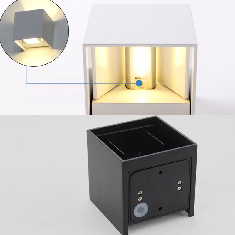 Moderner minimalistischer Stil nach oben und unten LED Wandleuchte Metal 2 Lichter Wandleuchten für Außenwand