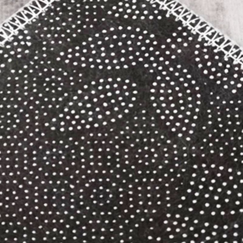 Modern Bedroom Area Rug Geometric Pattern Polyester Area Carpet Non-Slip Backing Area Rug