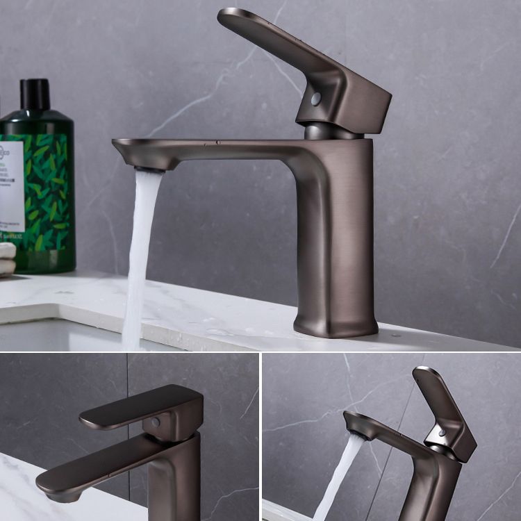Modern Sink Faucet Pure Color Copper Vessel Sink Faucet for Bathroom