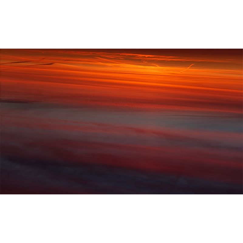 Modern Afterglow Mural Wallpaper Modern Bedroom Decoration, Custom Size Available