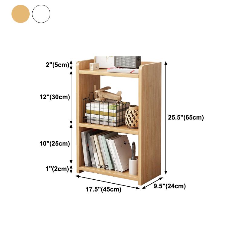 Scandinavian Style Bookshelf Open Back Bookcase for Home Office Study Room