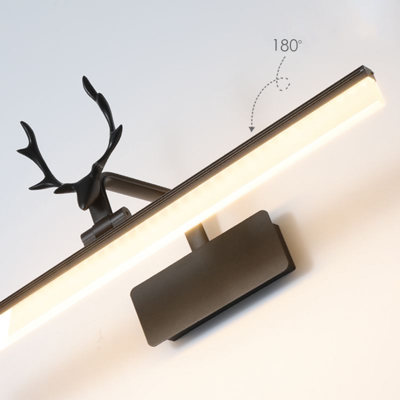 Luce nordica in stile stravagante rettangolare vanity wall light metal vanity light