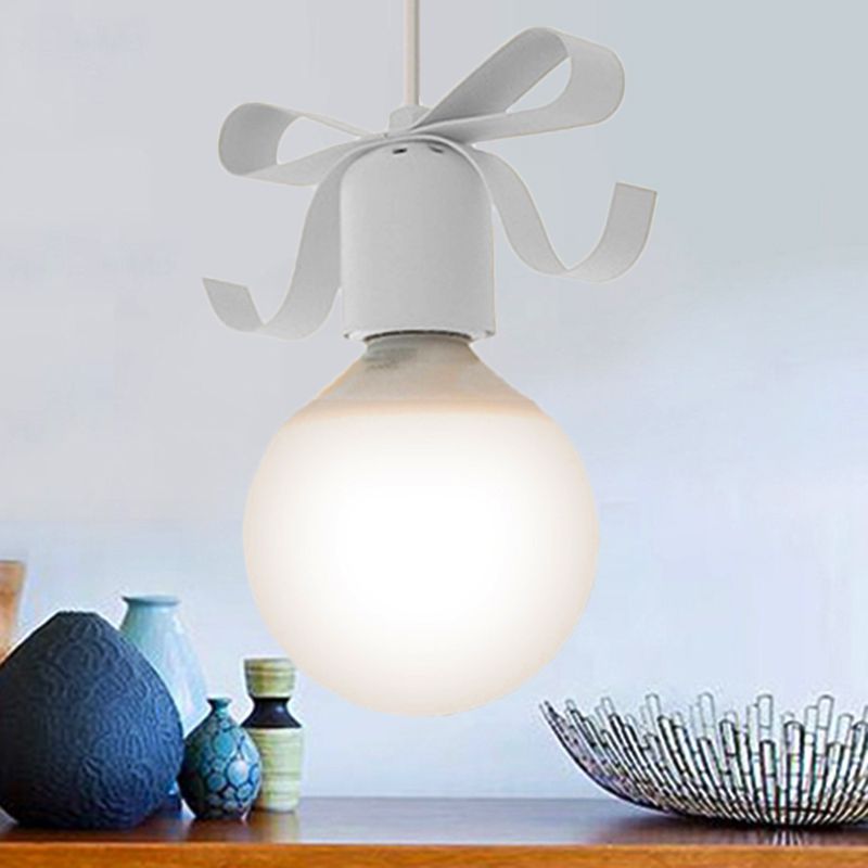 1 Kopf offener Glühbirnen Anhänger Licht mit Schüssel Kinder Metall Hanging Light für Küchenkorridor