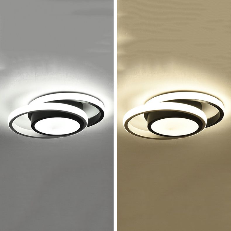 3 Lights Flush Mount Ceiling Lighting Fixture Simplicity LED Ceiling Light