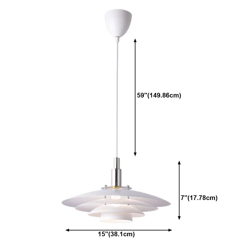 Lámpara colgante de metal ligero colgante contemporáneo para sala de estar en el salón