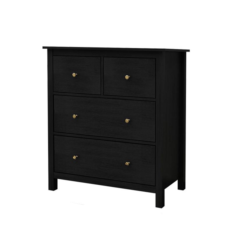 Wooden Storage Chest Dresser Classic Glam Chest with Drawers