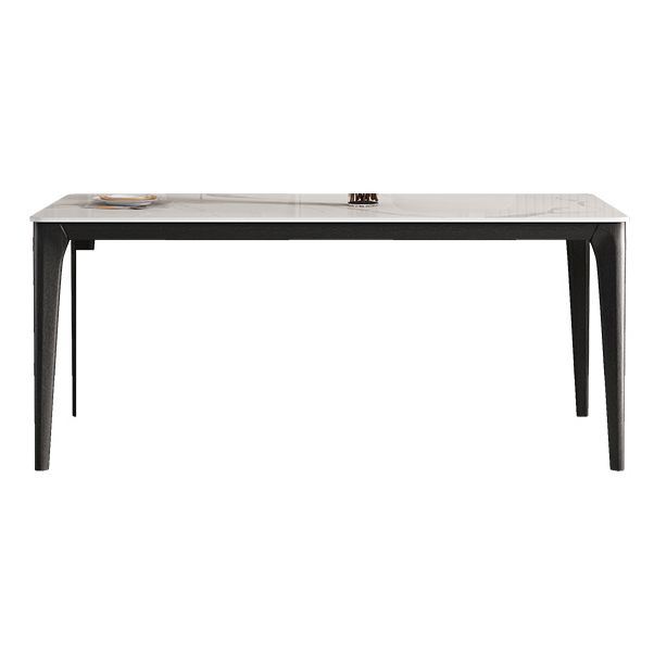 Table à manger blanche en pierre pénite