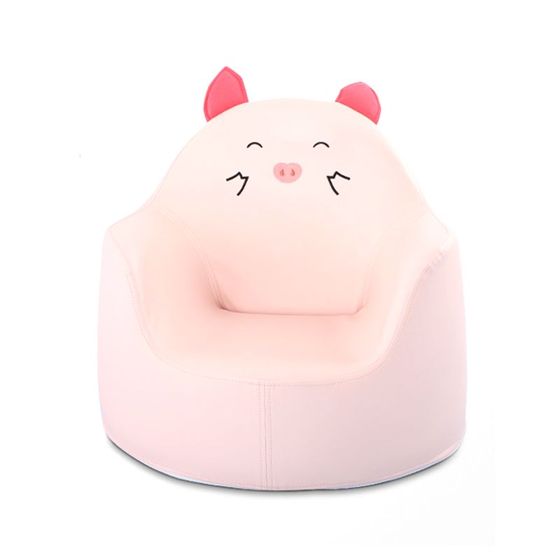 19.69"L x 19.69"W x 17.72"H Modern PU Camel Back Barrel Chair for Living Room