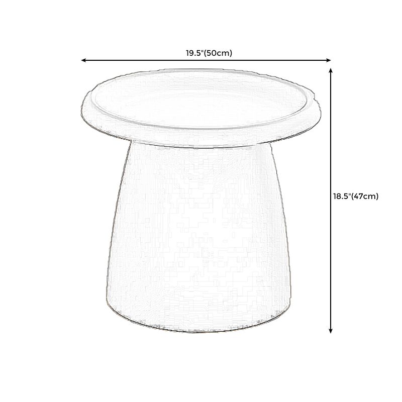Pedestal Base Design Cocktail Table Acrylic Material Multi-color Selection of Coffee Table
