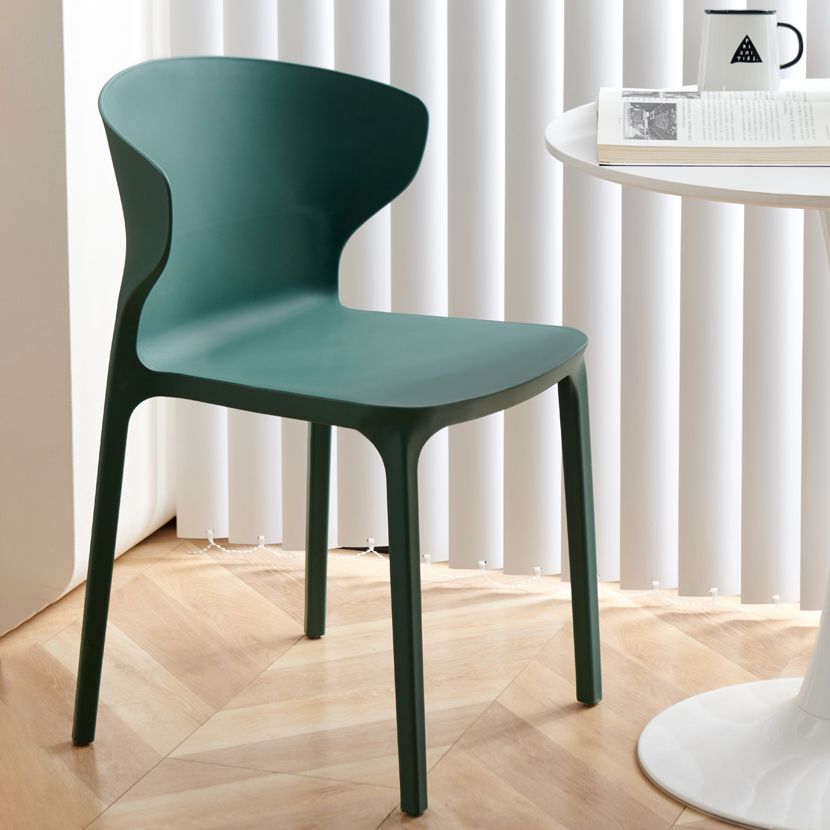 Sedia da pranzo in plastica scandinava cucina in plastica sedia laterale