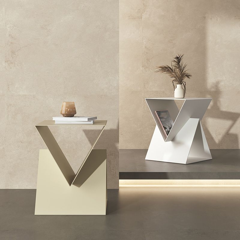 15" Wide Contemporary Corner Table Storage Square Accent Side Table