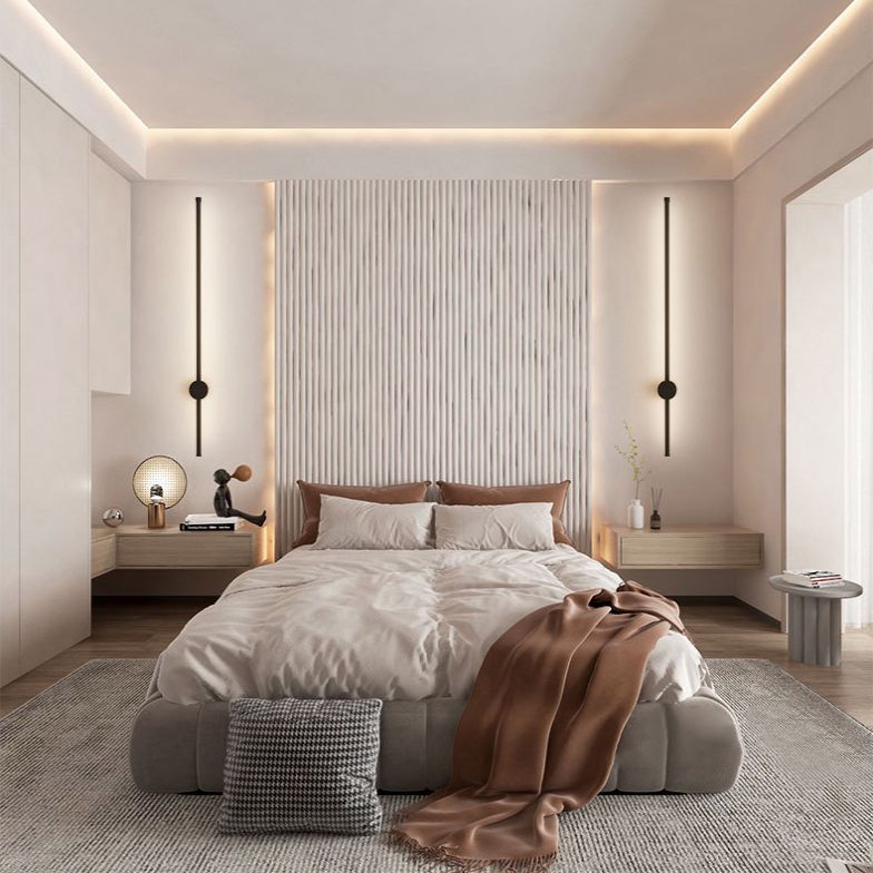 Nordische Einfachheit Lineare Wandleuchten Aluminiumleuchte Leuchten für Schlafzimmer