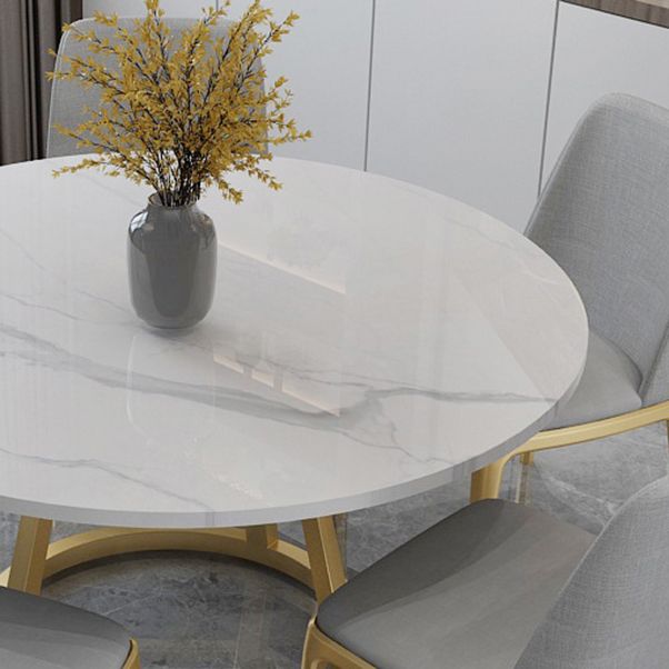 Contemporary Round Table Set 1/2/5/7 Pieces Dining Set for Kitchen