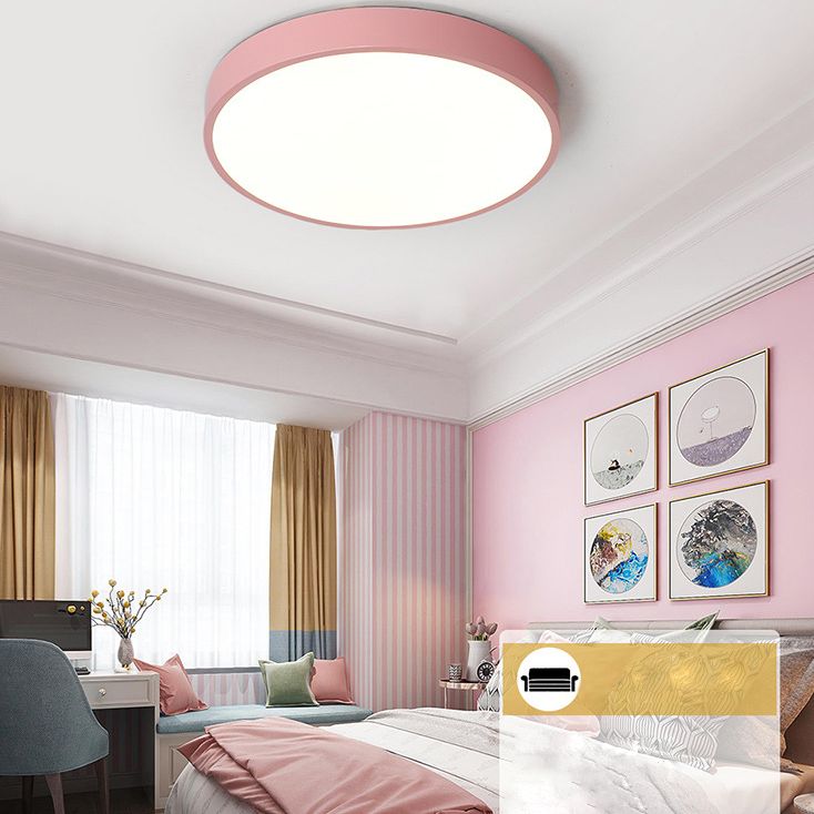 Circulaire acrylique Flush Mount Light Fixtures Modern Flush Mount Lamp