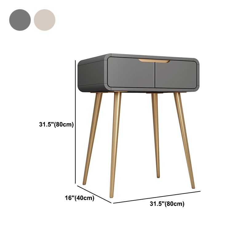 Glam Make-up Vanity with Drawer in Grey/white/pink for Bedroom