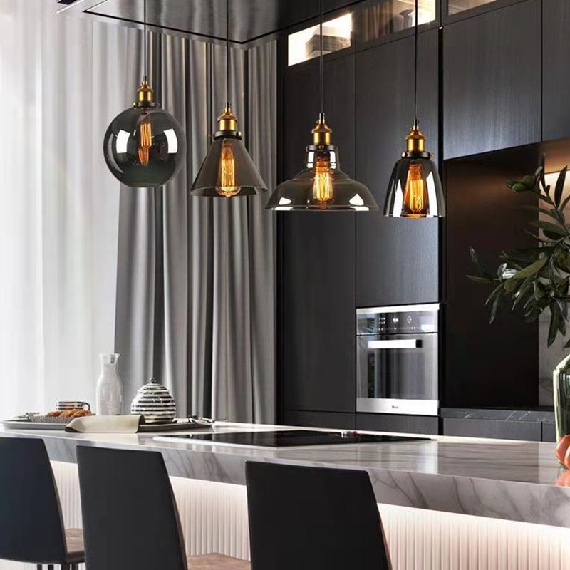 1 éclairage léger suspendu nordique de style industriel