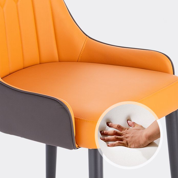 Silla de comedor de madera de estilo escandinavo, silla Parsons sin brazos (juego de 2)