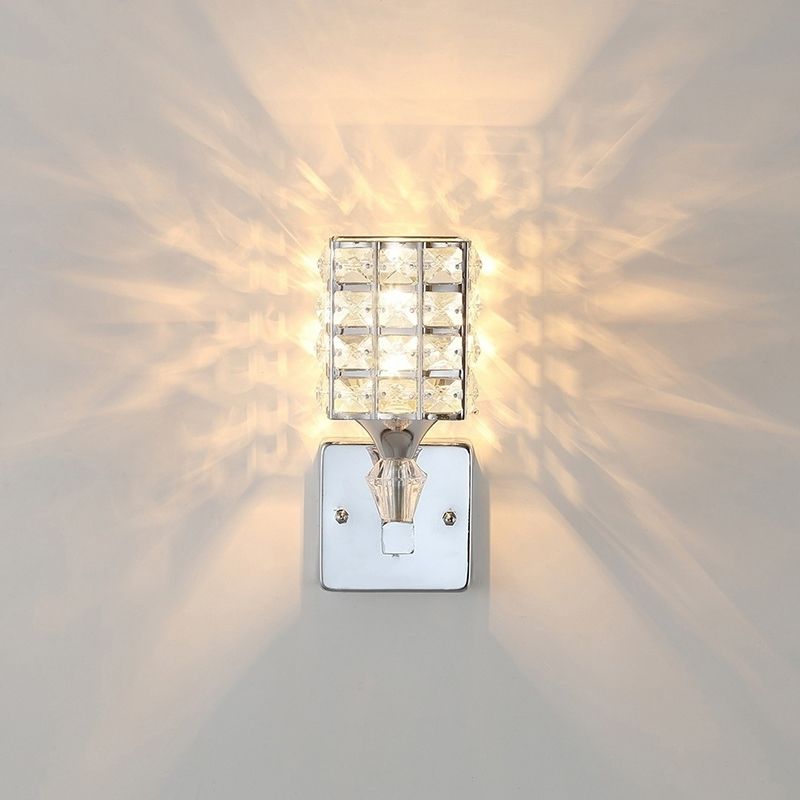 Armed Vanity Wall Lights Modern Minimalist Style Crystal Single Vanity Lamp