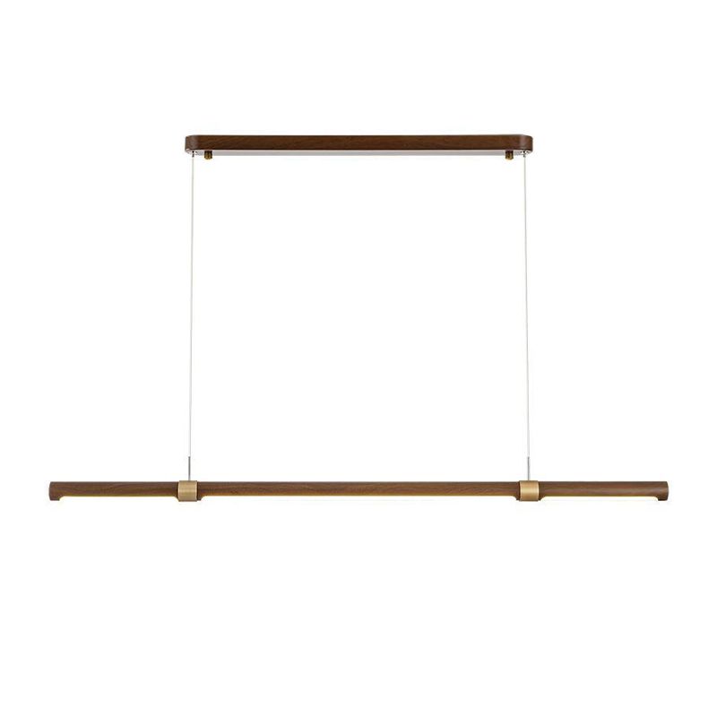 Single Brown Modern Ceiling Light LED Kitchen Island Lighting for Dining Table