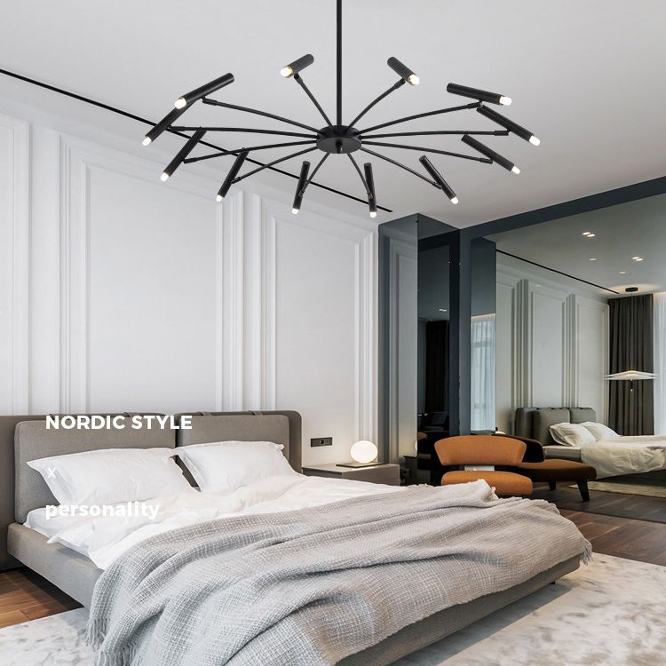 Sputnik Light Aymétriel Chandelier de plafond moderne pour salle à manger du salon