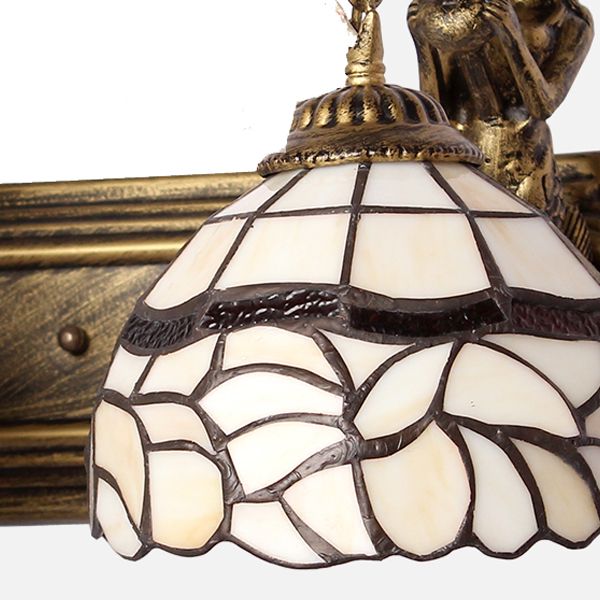 Nordic Style Iron Vanity Light Mermaid Shape Vanity Lamp for Shower Room