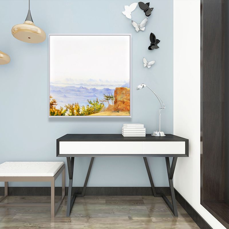 Rustic Natural Treasure Scenery Art Print Canvas Textured Purple Wall Decoration