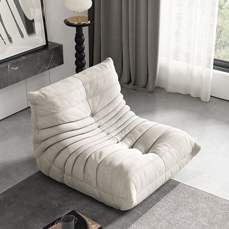 Contemporary Armless Accent Chair Upholstered Chair with Low Back