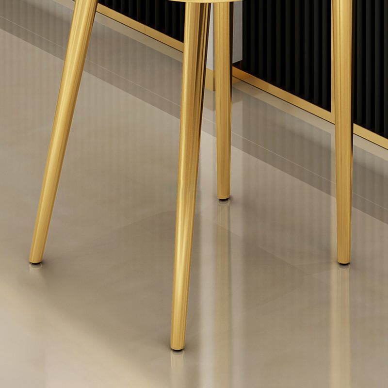 Nordic Design Upholstered Bar Stools for Home Armless Low Back Stools with Cushion