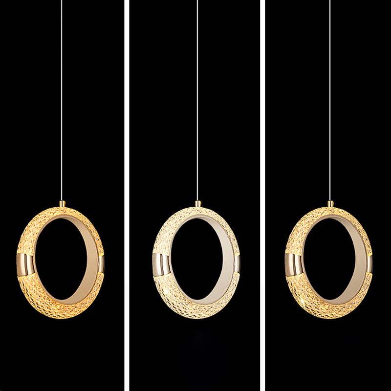 Cirkel hangende lichten moderne stijl metalen hangende verlichtingsarmaturen