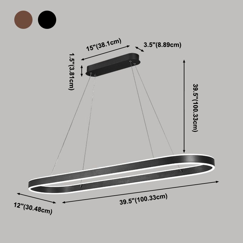 Moderne stijl hangende lamp eenvoudige led hanglamp lamp voor eetkamer