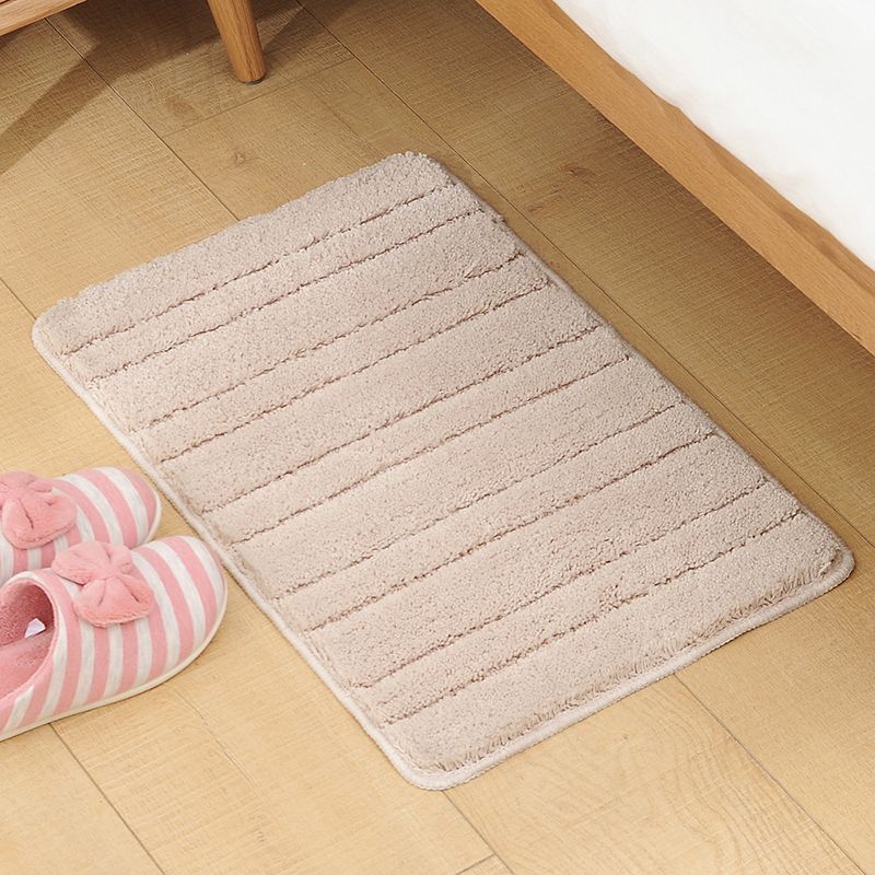 Multi Color Casual Rug Polyster Solid Color Area Carpet Non-Slip Backing Machine Washable Easy Care Rug for Bedroom