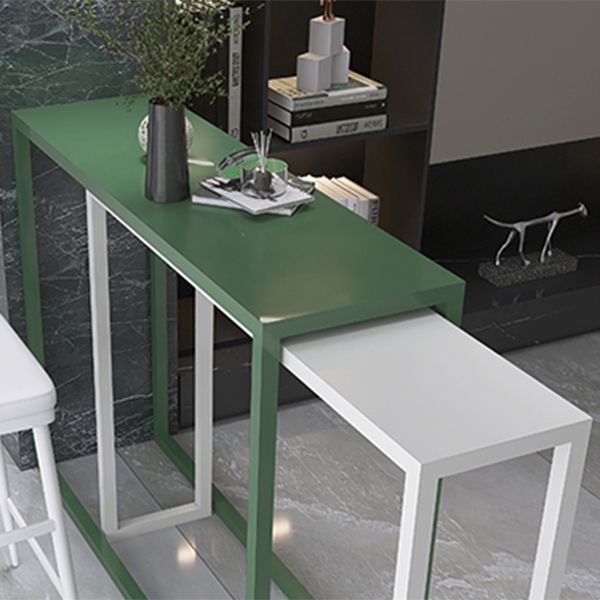 Modern Iron Rectangle Bar Table Metal Base for Milk Tea Shop