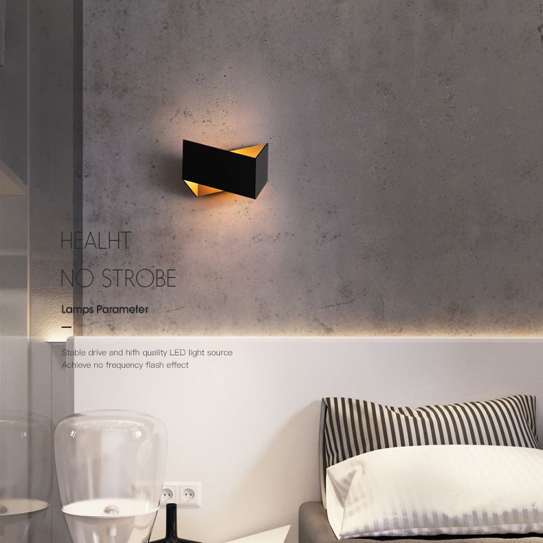 Moderne minimalistische stijl Origami Wall Light SCONCES Metaal 1 Lichtwandverlichting voor woonkamer