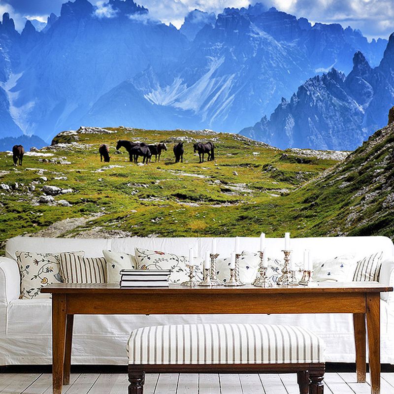 Mountains Mildew Resistant Mural Wallpaper Living Room Wall Mural