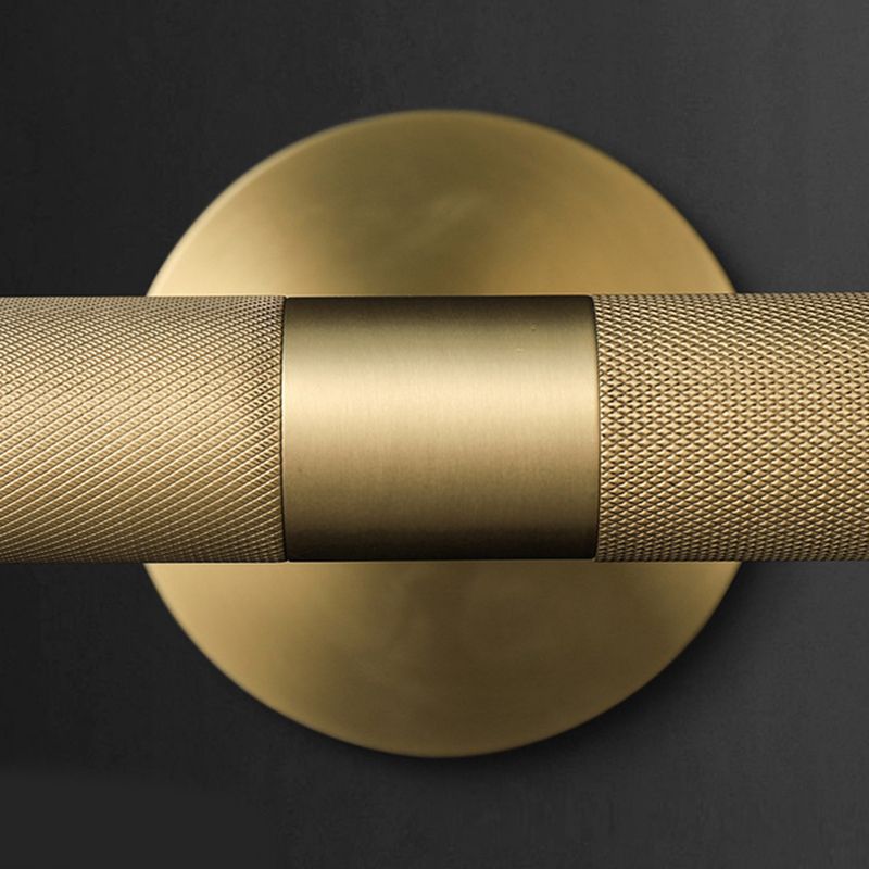 Modern Simple Metal Vanity Light Cylinder Shape 2-Lights for Shower Room