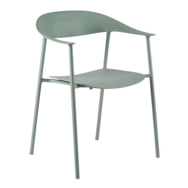 Contemporary Style Dining Chairs Arm Chairs with Metal Legs for Home