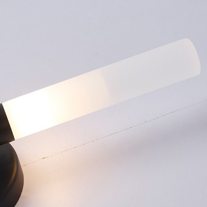 Lámpara de pared recta de metal estilo moderno 2 luces LED Mirror Light para baño