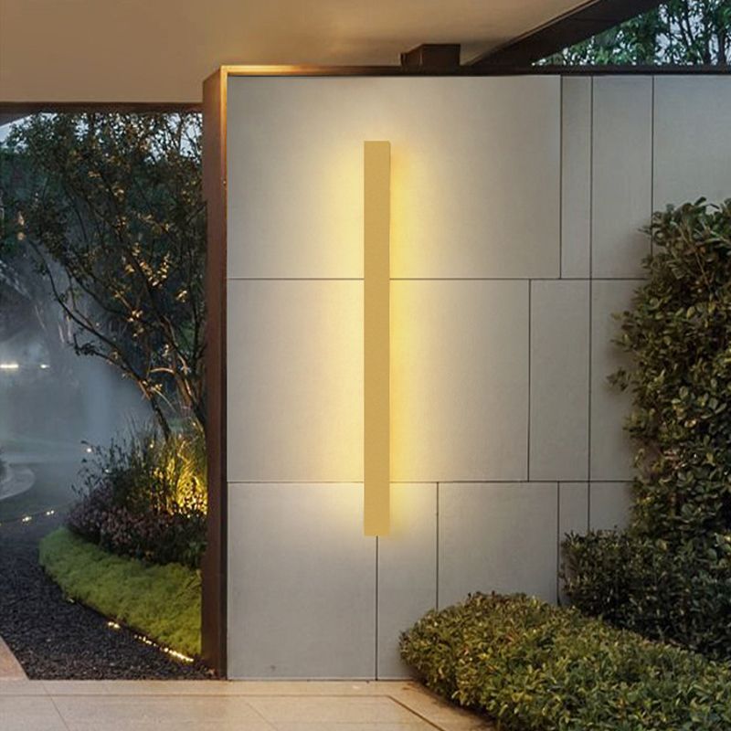 1 Light Linear Wall Sconce Contemporary Metal Wall Light Sconce