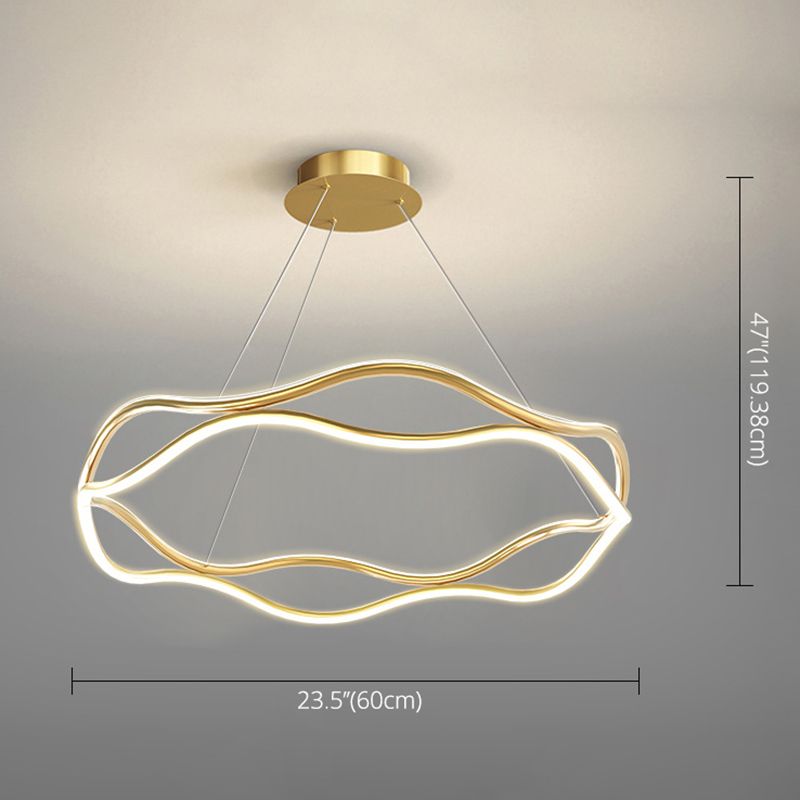 Weaving Wohnzimmer Kronleuchter Lampe Metall Einfachheitstil Kronleuchter Beleuchtung