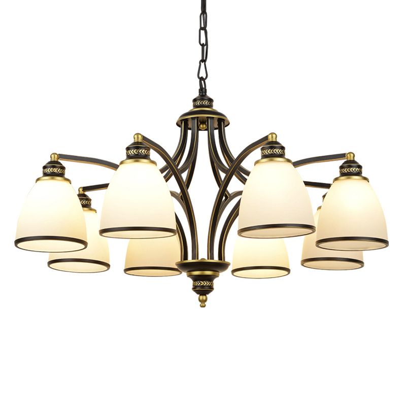 Sputnik Grosted Glass Chandelier Pendant Light Vintage Living Room Chandelier Lighting