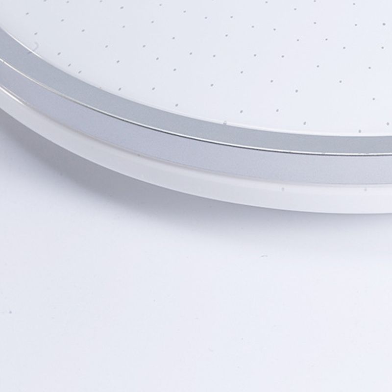 Plafonnier intelligent de forme ronde, moderne, en fer, 1 lumière, encastré, pour étude