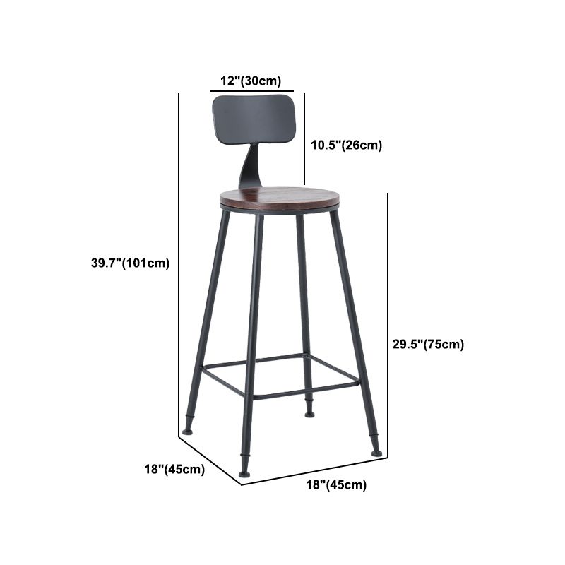 Industrial 1/2/3/5 Pieces Solid Wood Bar Table Set Square Bistro Set
