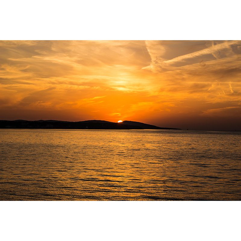 Beautiful Sea Mural Decal Eco-friendly Wallpaper Customized Wall Covering for Bathroom