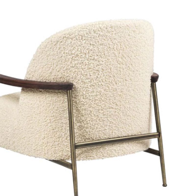 Scandinavian Arm Chair Solid Color Living Room Cushion Back Square Arms Armchair