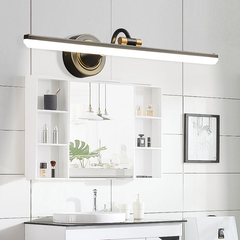 Lumo moderno a 1 luci moderni in metallo a sfumatura di tonalità lineare